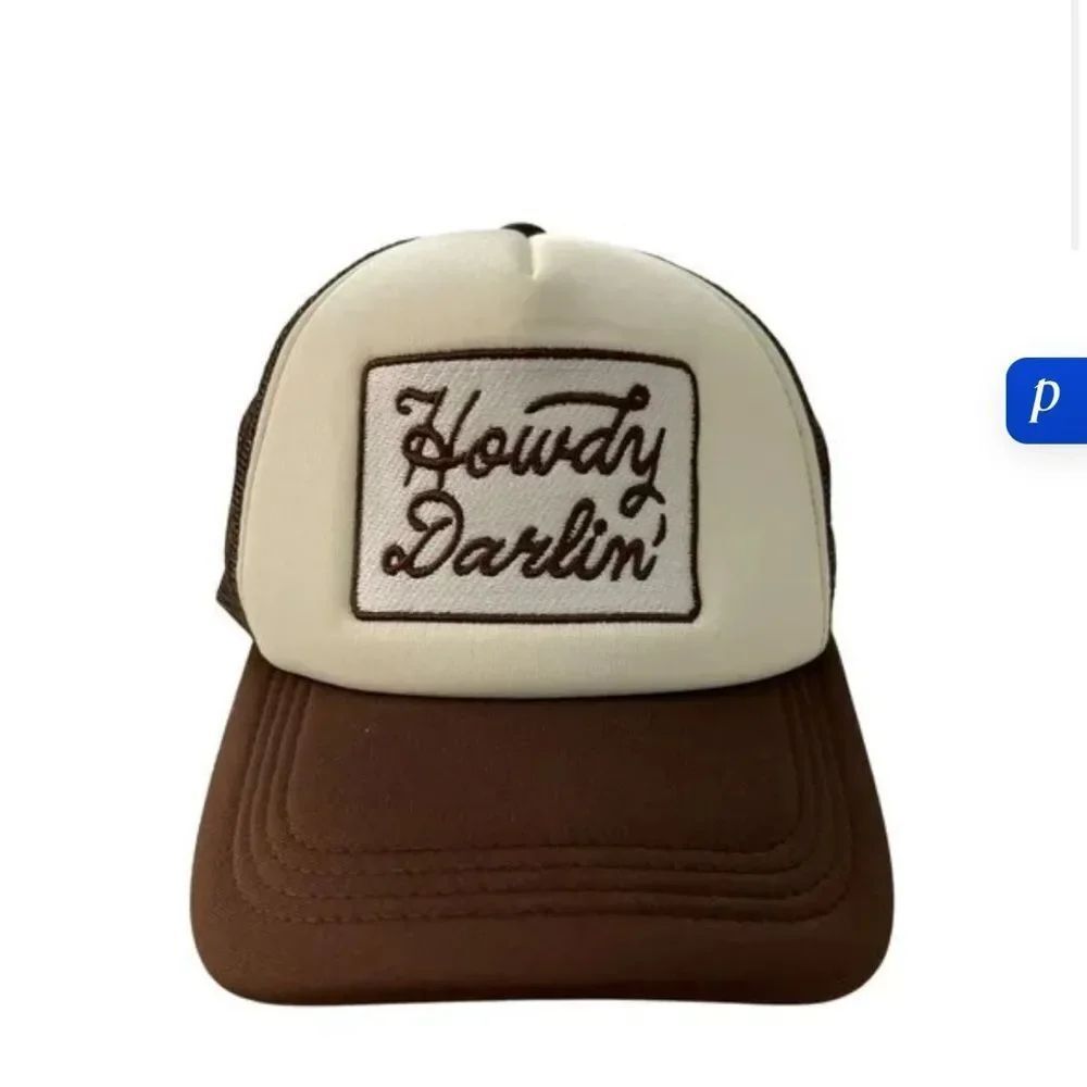 Howdy Darlin' Trucker Hat - Brown and Cream